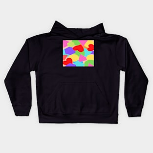 colorful vintage love print Kids Hoodie